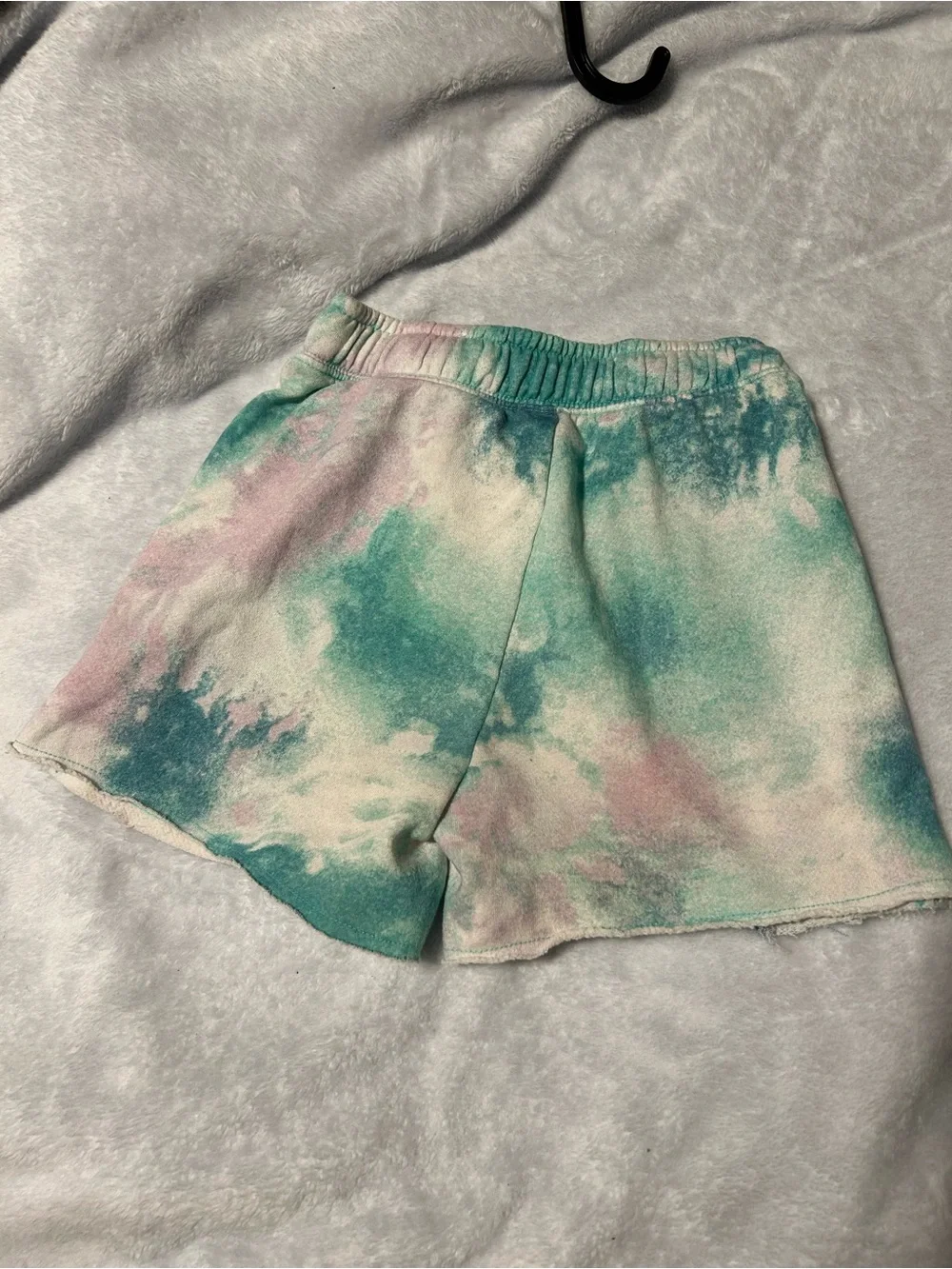 Justice black leg shorts